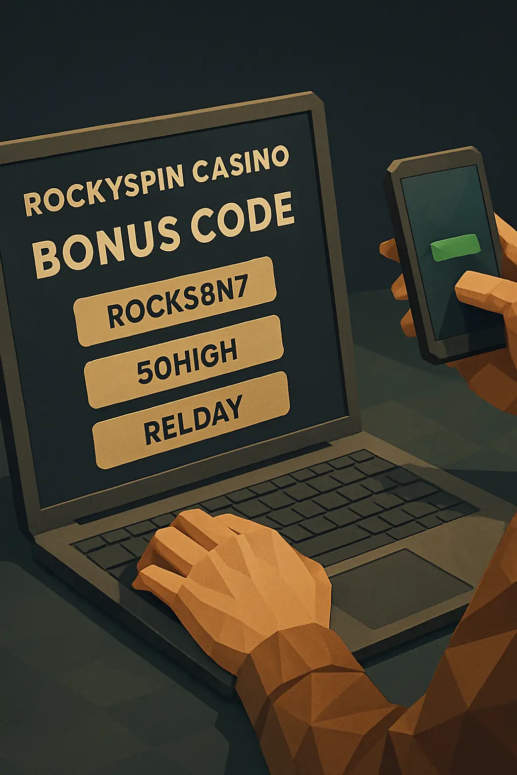 Rocky Spin Bonus Code — alle aktiven Promo Codes visual guide for RockySpin Casino